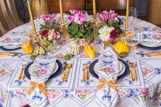 BIRD & ROSES DINNER NAPKINS