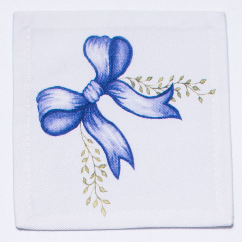 ULTRAMARINE BOWS COCKTAIL NAPKINS