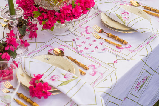 LOVE FLOWER COCKTAIL NAPKINS