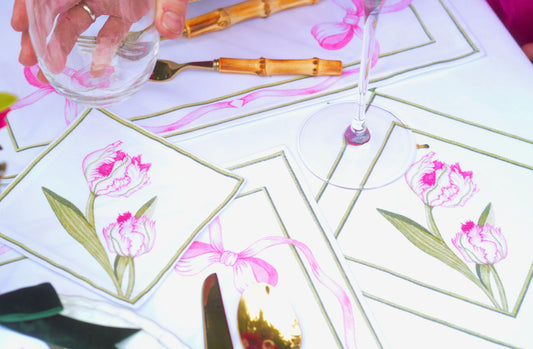 TULIP COCKTAIL NAPKINS