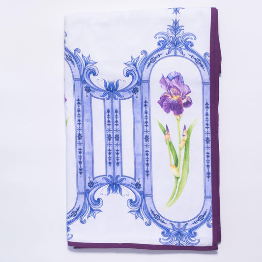 REFLECTION OF BEAUTY IRIS TABLECLOTH