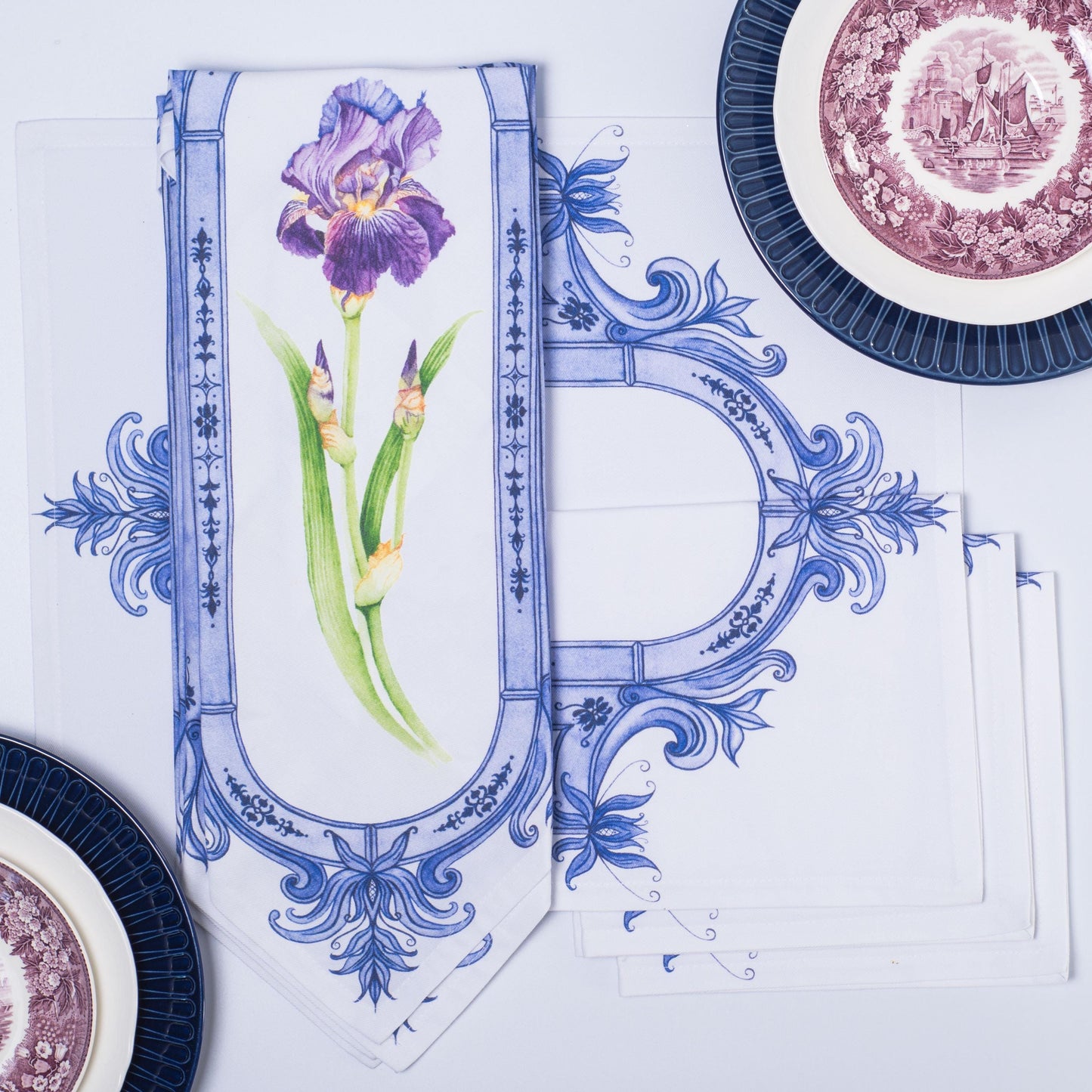 REFLECTION OF BEAUTY PLACEMATS & NAPKINS { Set of 4 }