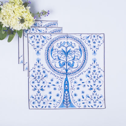 CHERRY TREE OF LIFE TEA NAPKINS