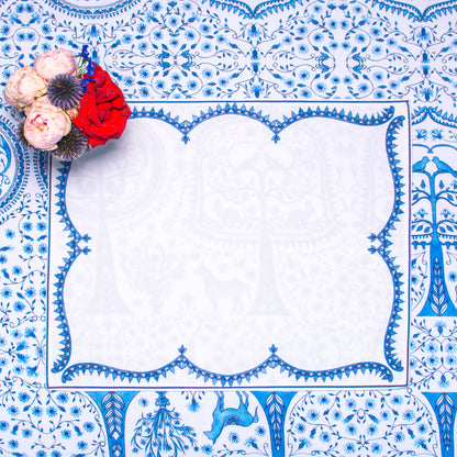 BOUQUET NAPKINS & SCALLOP PLACEMATS { Set of 4 }