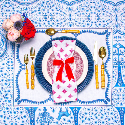 RED VELVET NAPKIN RINGS { Set of 4 }