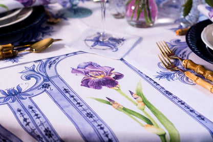 REFLECTION OF BEAUTY IRIS TABLECLOTH