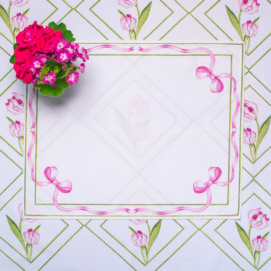 PINK BOW PLACEMATE
