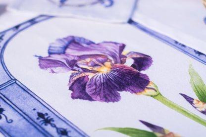 REFLECTION OF BEAUTY IRIS TABLECLOTH