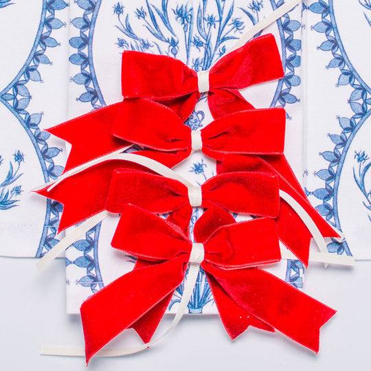 BLUE & WHITE BOUQUET TEA NAPKINS