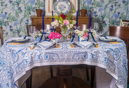 TREE OF LIFE CORNFLOWER TABLECLOTH