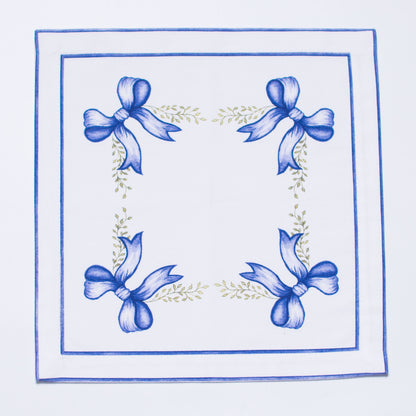 ULTRAMARINE BOW TEA NAPKINS