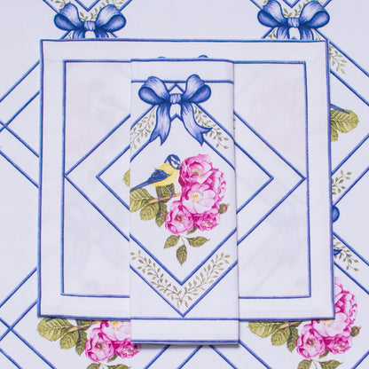 BIRD & ROSES TEA NAPKINS