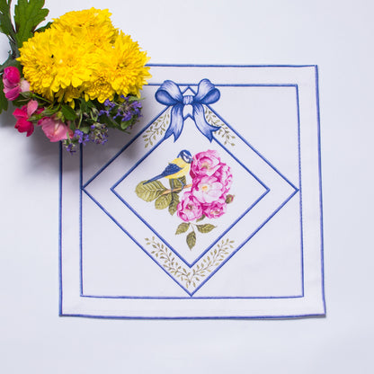 BIRD & ROSES TEA NAPKINS