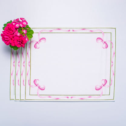 PINK BOW PLACEMATE