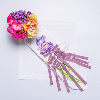 LILAC VELVET NAPKIN RINGS { Set of 4 }