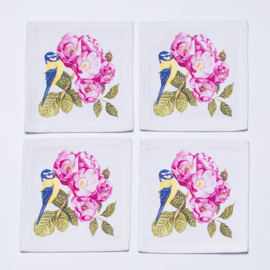 BIRD & ROSES COCKTAIL NAPKINS