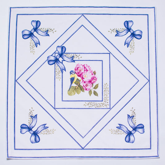 BIRD & ROSES DINNER NAPKINS