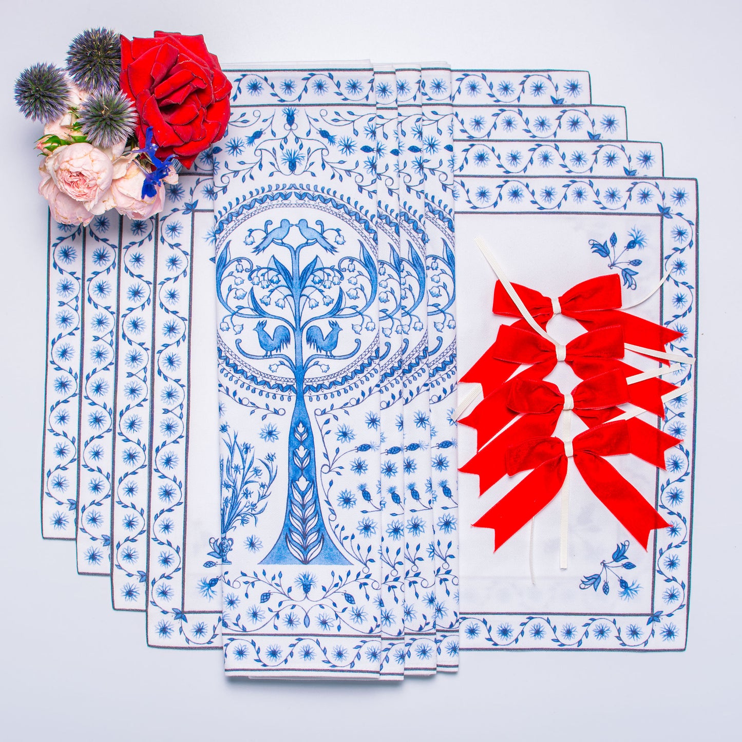 TREE OF LIFE NAPKINS & PLACEMATS { Set of 4 }