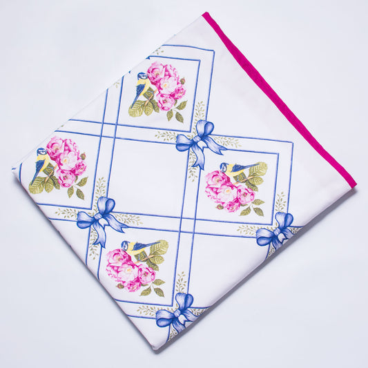 BIRD & ROSES TABLECLOTH
