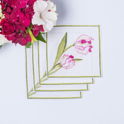 TULIP COCKTAIL NAPKINS
