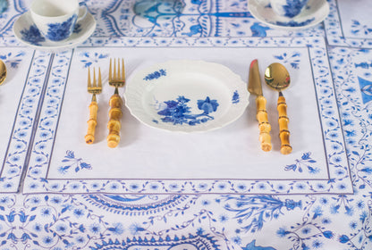BLUE CORNFLOWER GARLAND PLACEMATS