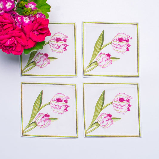 TULIP COCKTAIL NAPKINS