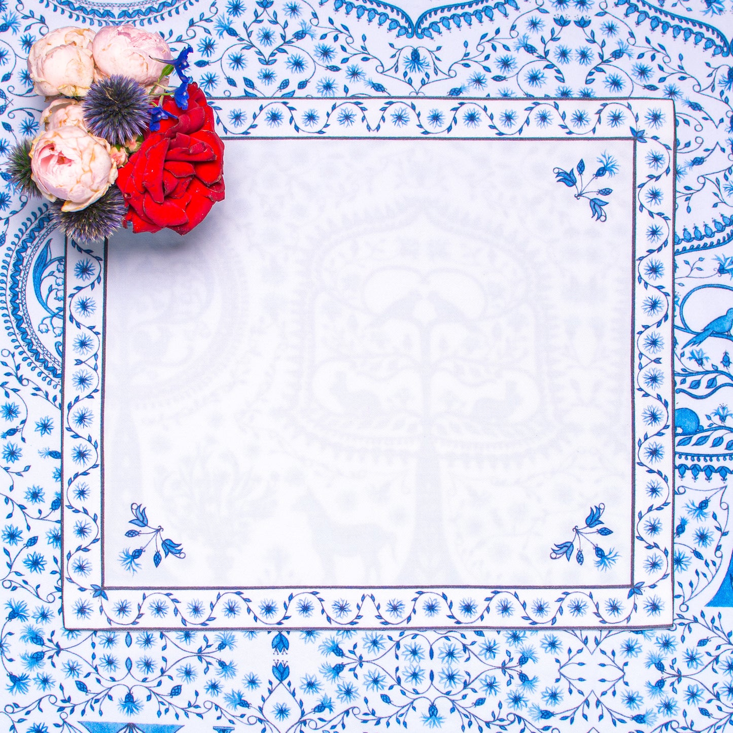 STRIPE BOUQUET NAPKINS & PLACEMATS { Set of 4 }