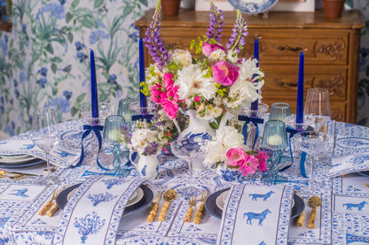STRIPE BOUQUET DINNER NAPKINS