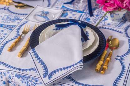 SCALLOP NAPKINS & PLACEMATS { Set of 4 }