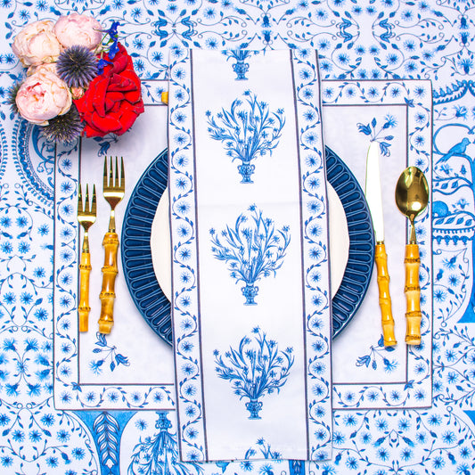 STRIPE BOUQUET NAPKINS & PLACEMATS { Set of 4 }