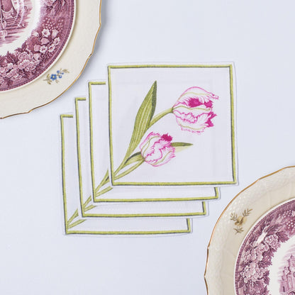 TULIP COCKTAIL NAPKINS