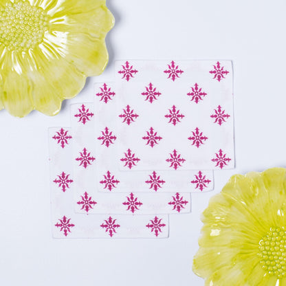 LOVE FLOWER COCKTAIL NAPKINS