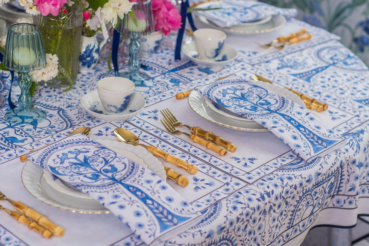 CHERRY TREE OF LIFE TEA NAPKINS