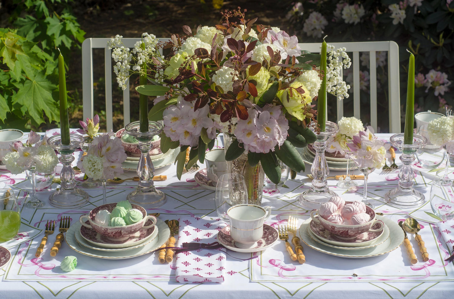 LOVE FLOWER TEA NAPKINS