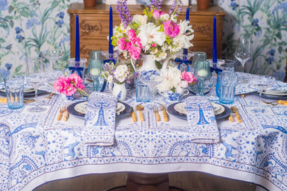 TREE OF LIFE CORNFLOWER TABLECLOTH