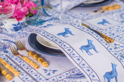 STRIPE BOUQUET NAPKINS & PLACEMATS { Set of 4 }